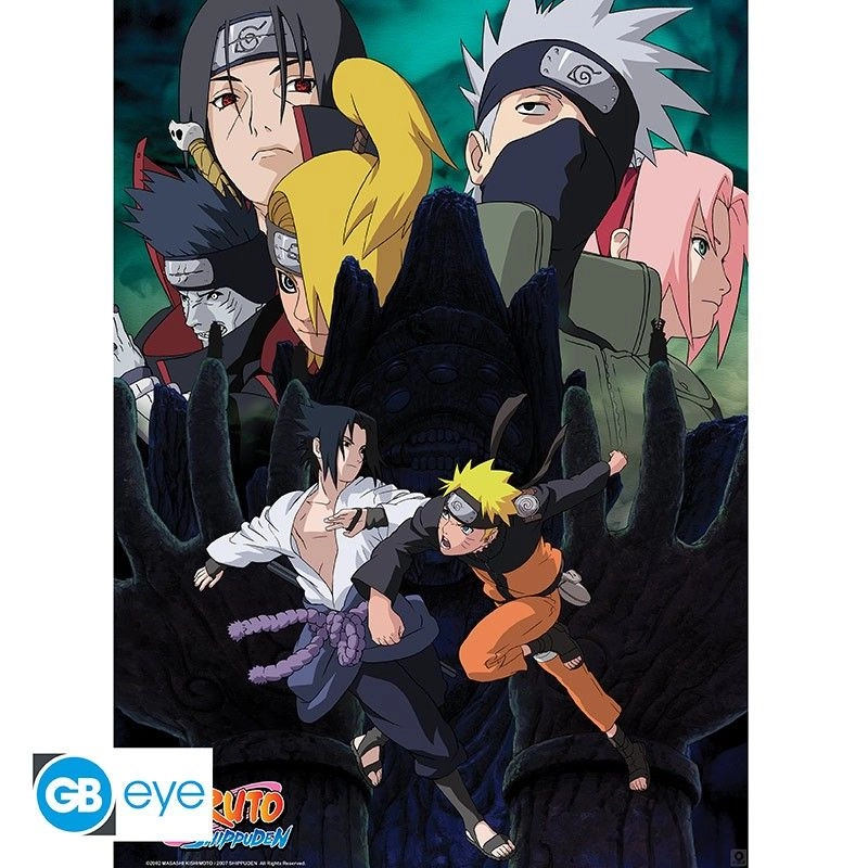 Naruto Set 2 Chibi Posters Team 7 - Laminated paper 52cm x 38cm