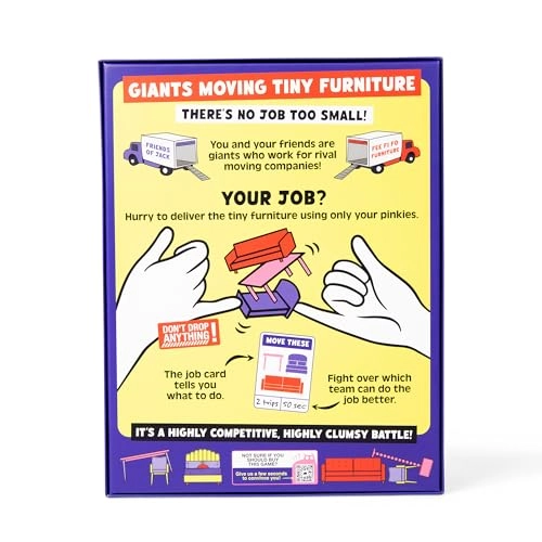 Giants Moving Tiny Furniture - Party Game