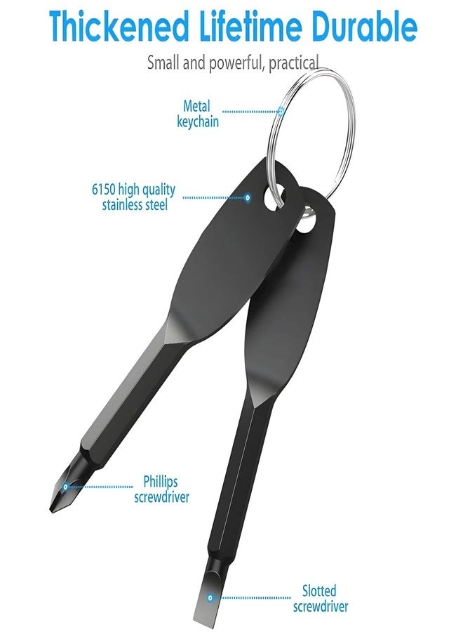 Pocket Keychain Screwdriver Slotted and Phillips Screwdriver