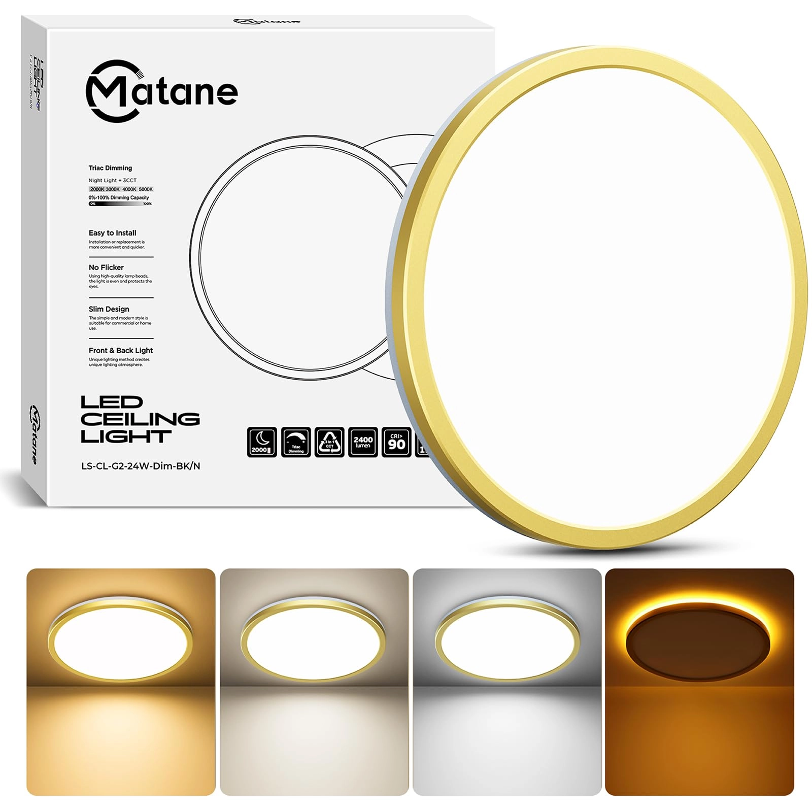 LS-CL-G2 - 3000K 4000K 5000K Dimmable