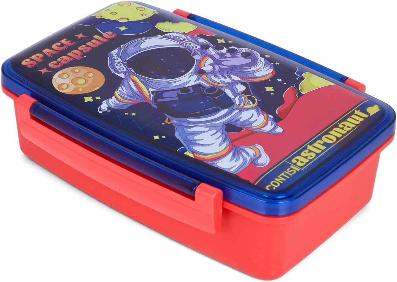 Bento Lunch Box With Spoon And Fork - Astronaut Blue 1000ml
