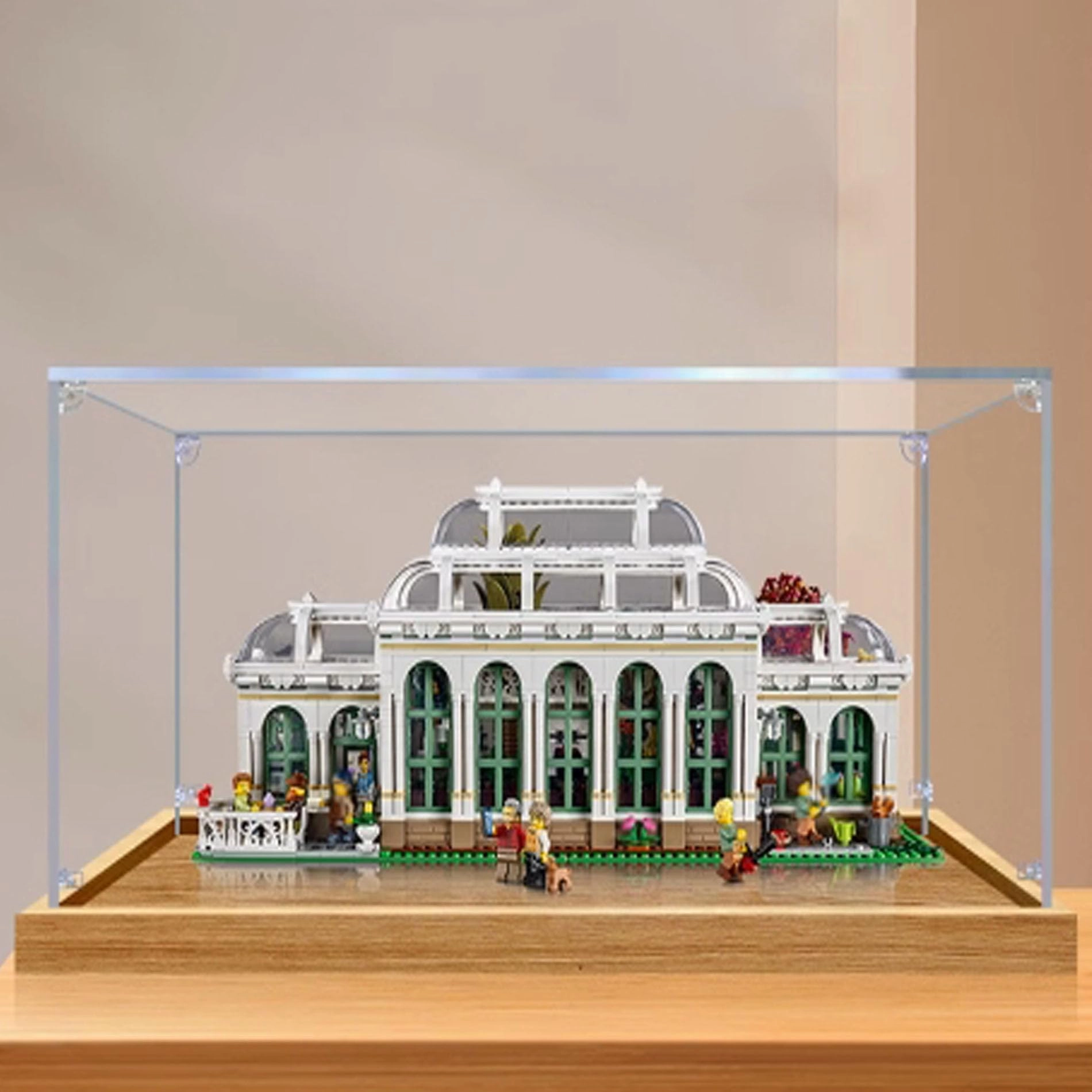 YUANZITIAN Acrylic Clear Display Case - Compatible with Lego 21353 Beautiful Botanical Garden Model