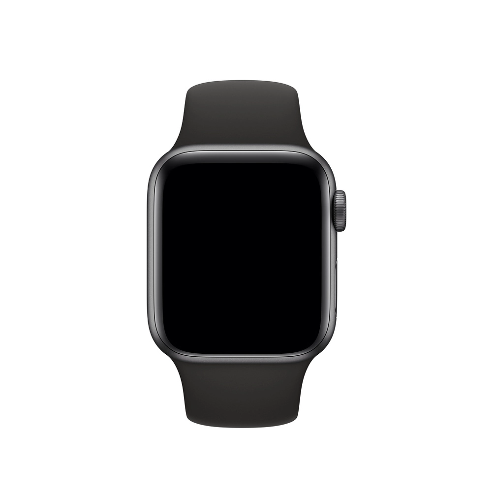 Sport Band for Apple Watch 40mm - Fluoroelastomer Pin-and-Tuck Midnight Black Small/Medium