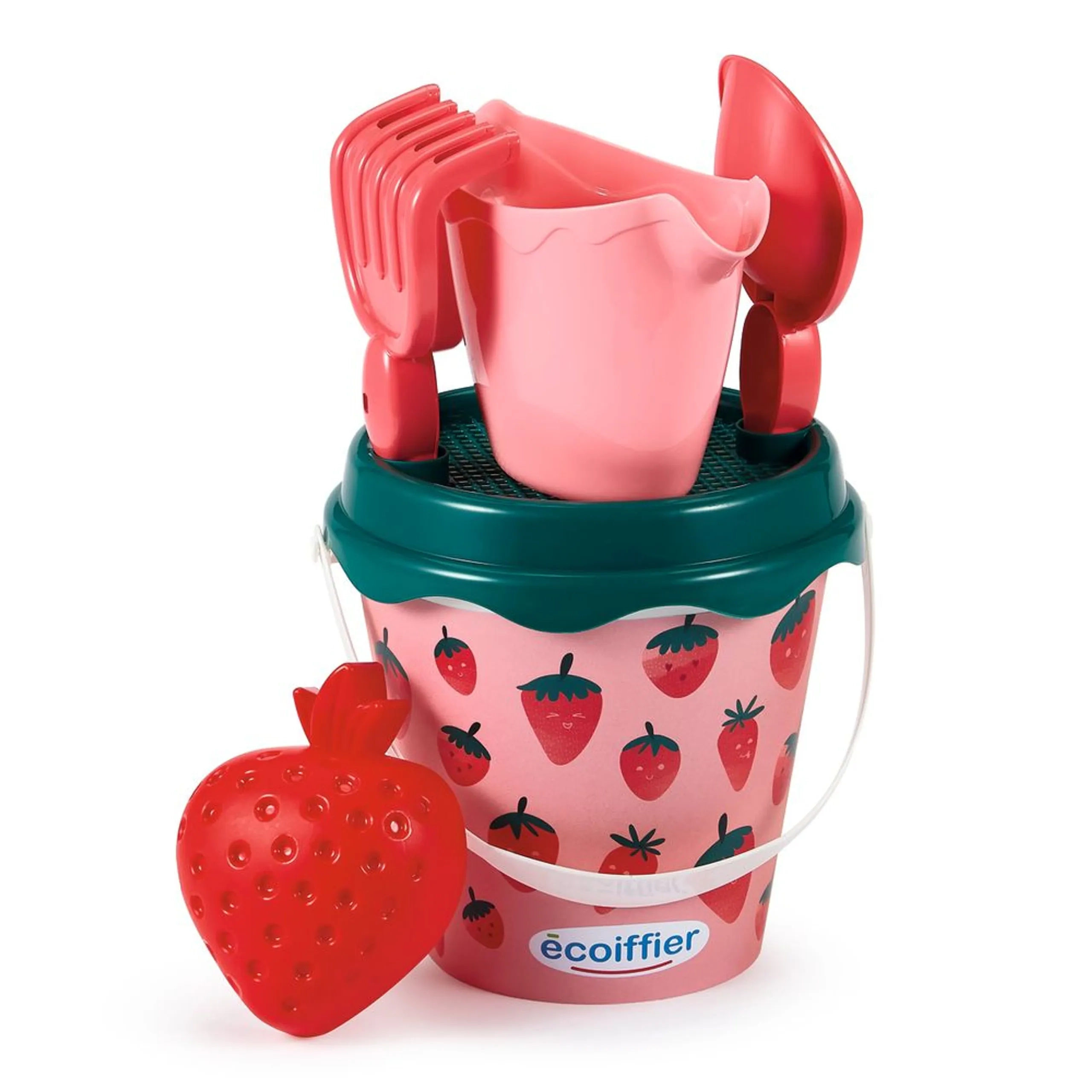 Strawberry Sand Bucket Set - 18 Months Pink
