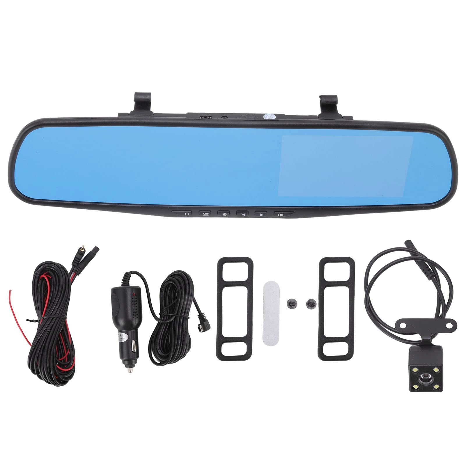 POENVFPO Rearview Mirror Dash Cam - 1080P