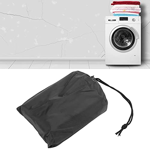 Washing Machine Cover - 40x29x28.0in 210D Silver Coated Oxford Cloth Black