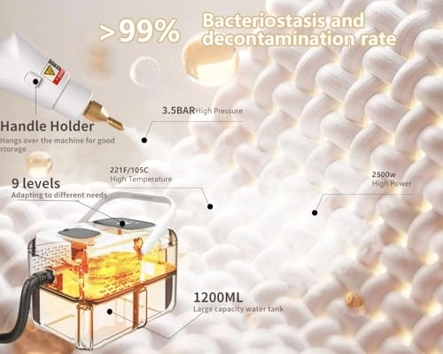 Handheld Steam Cleaner - 3.5 Bar 1.2L