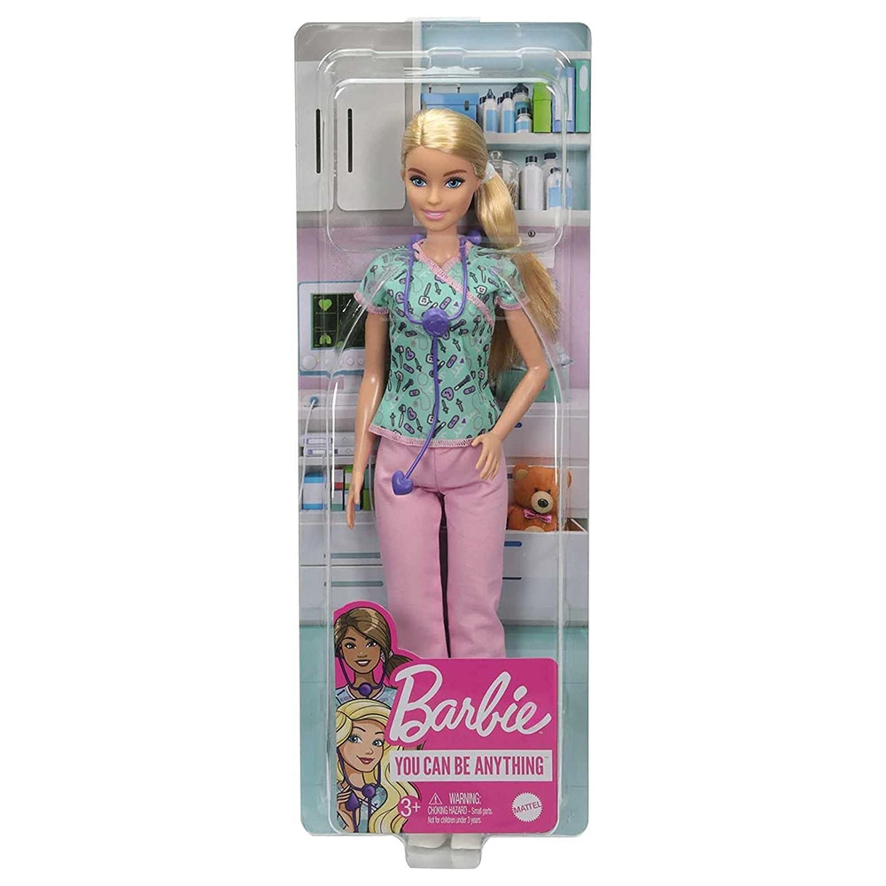 Barbie Nurse - 12-in Plastic Ages 3+