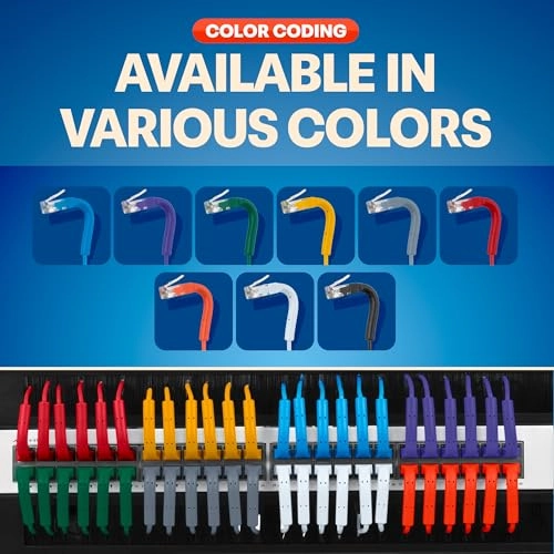 Ultra Slim Cat6a Ethernet Patch Cable - 0.5ft