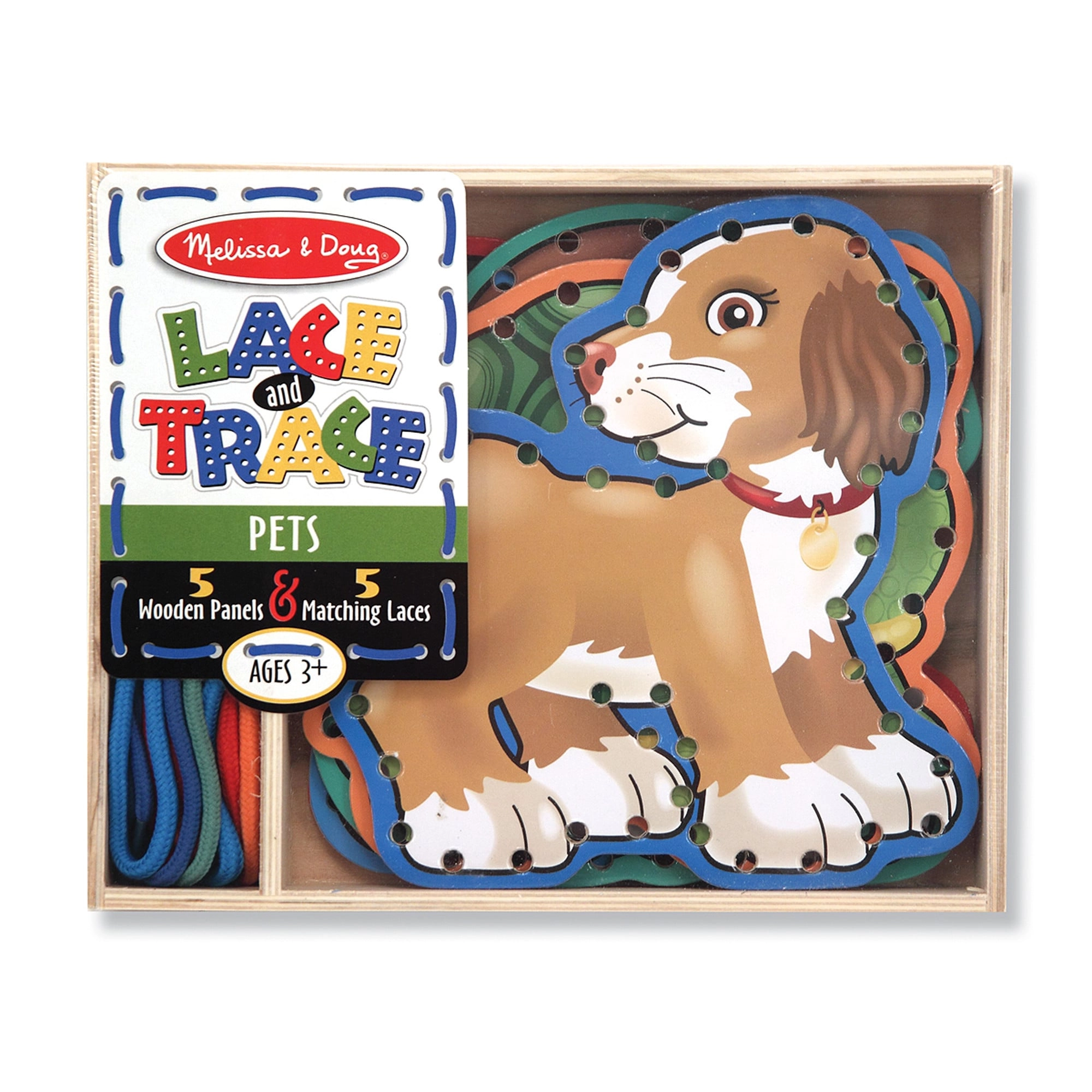 Melissa And Doug Lace & Trace Panels - 5 double-sided