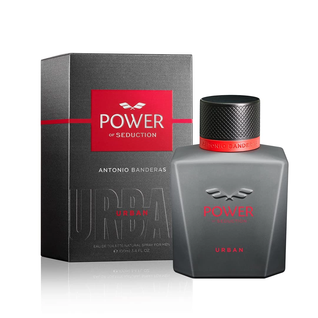 Antonio Banderas Perfumes Power of Seduction Urban Eau de Toilette 3.4 Fl Oz