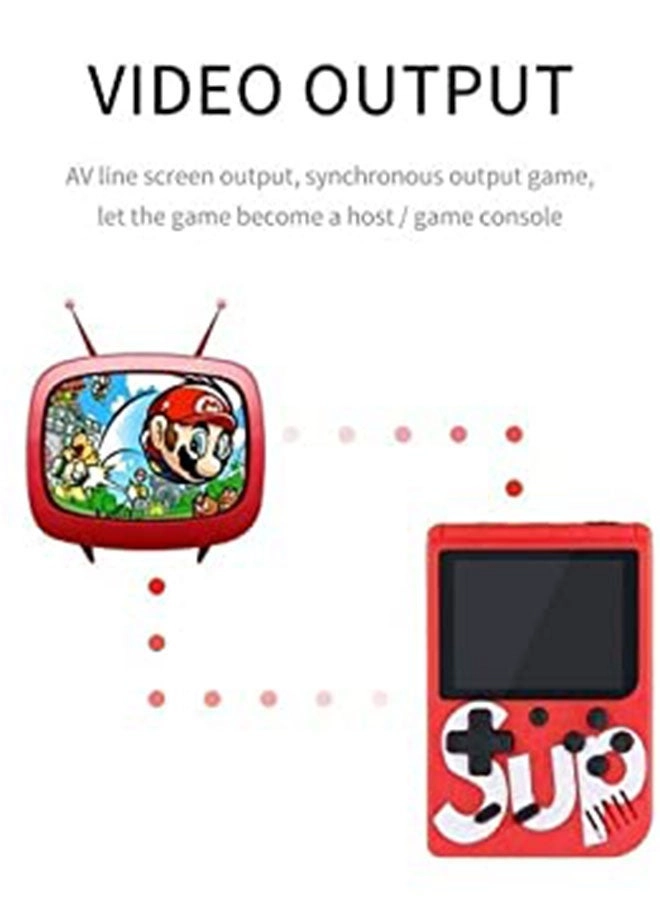 Handheld Game Console - 400 Built-in Games 3-Inch Color Screen Rechargeable Battery