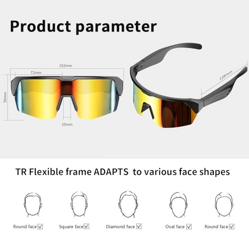 YJ006 - Bluetooth 5.3 Polarized Lenses Open Ear