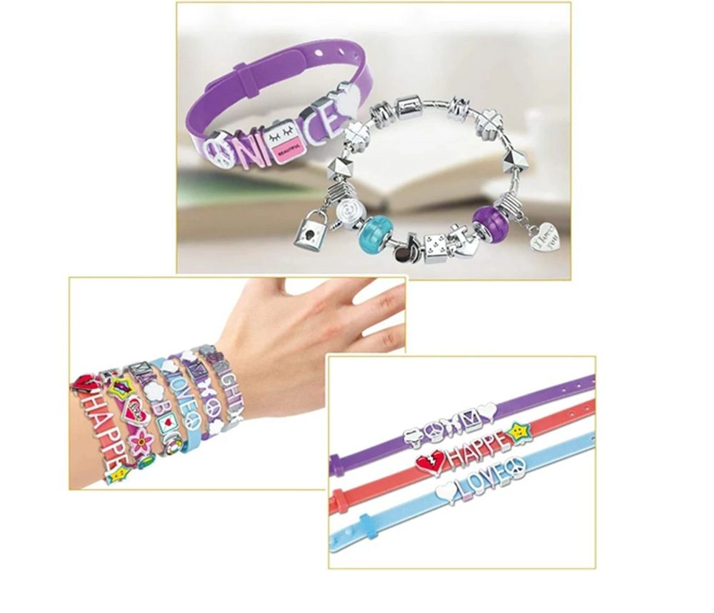 DIY Charm Watch Band And Letter Bracelet Kit - 6+ Multi Colour