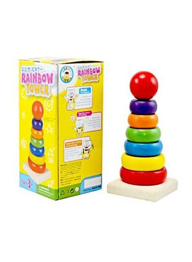 Sharpdo Stack Up Rainbow Tower Ring - 3+ Years