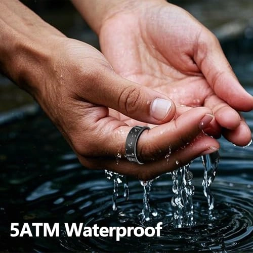 Smart Ring - Gesture Control Blood Oxygen & Heart Rate Monitor Waterproof