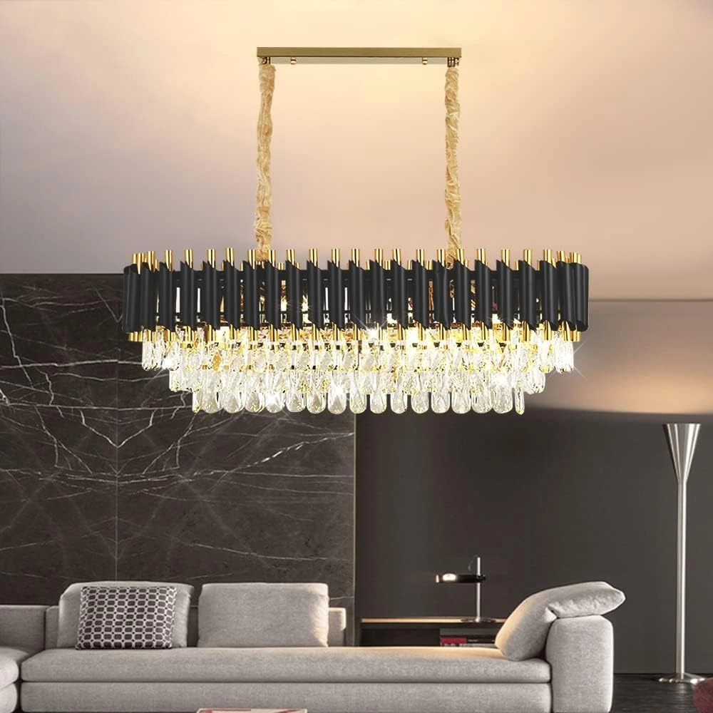 Desidiya Crystal Pendant Light - 800/300 MM