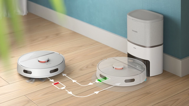 Cleans up to 200 minutes on a single battery charge