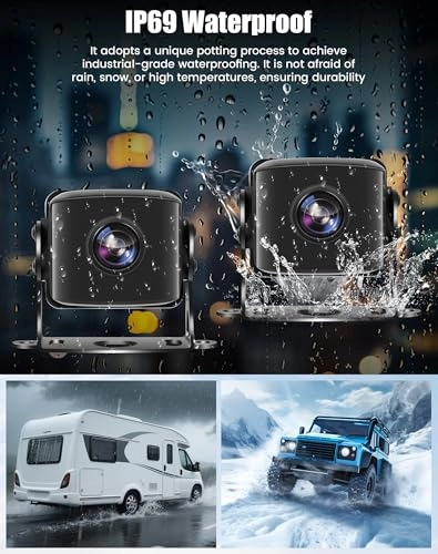5 Channel 1080p Backup Camera System - Night Vision Wired
