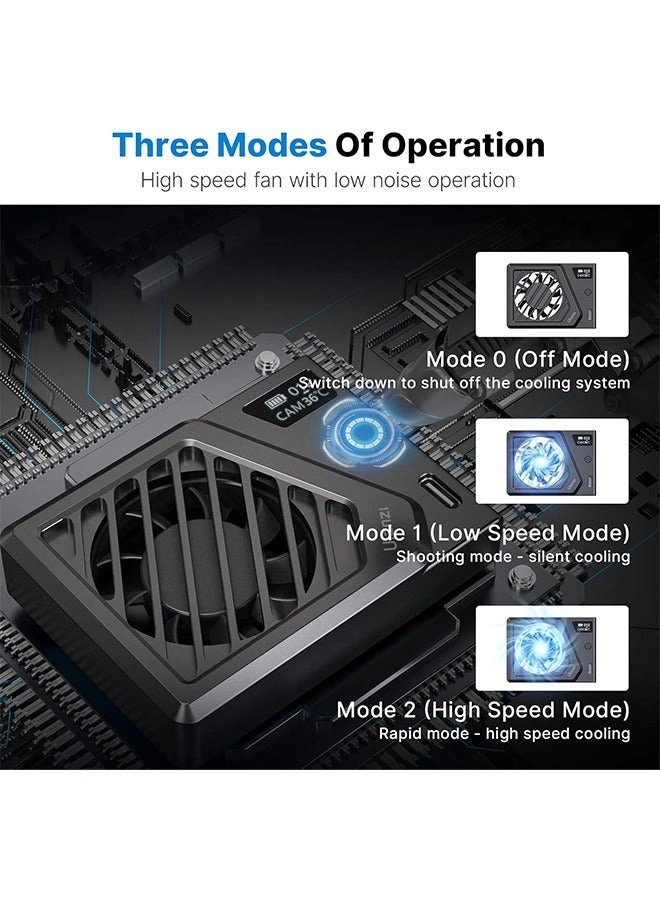 Camera Cooling Fan - Silver Type-C