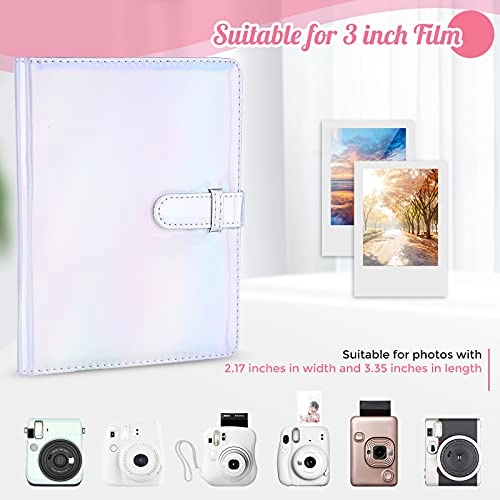 3.5x2.3" 256 Pockets PU Leather Photo Album