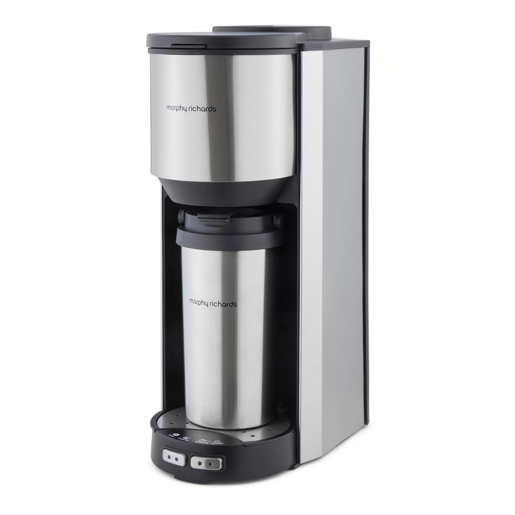 Morphy Richards Tazza Pour & Go - 35g Integrated Grinder Travel Mug