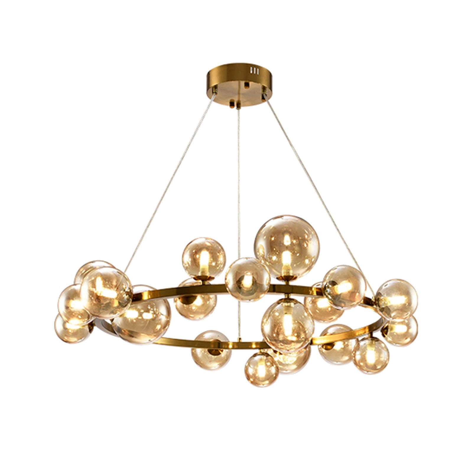 Edison Lamp Shade - G9 Electroplating bronze and amber