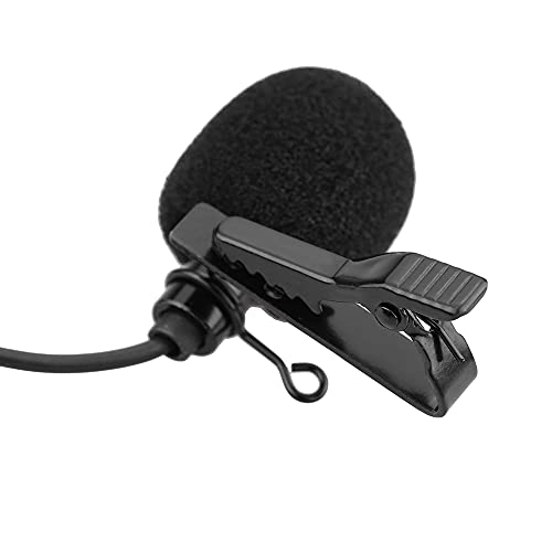 Mini Portable Clip-on Lapel Lavalier Condenser 3.5mm-Mini-Jack Microphone