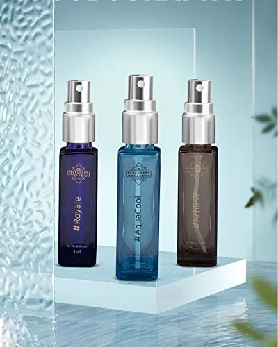 (Refill) AquaCool - Eau de Parfum 8ml + Royale - Eau de Parfum 8ml + Achieve - Eau de Parfum 8ml