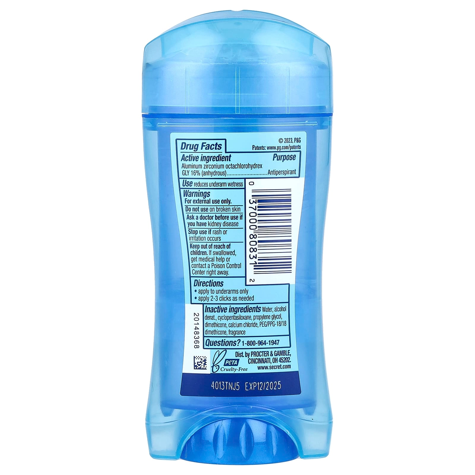 Outlast Antiperspirant and Deodorant Clear Gel - Completely Clean 200 gram