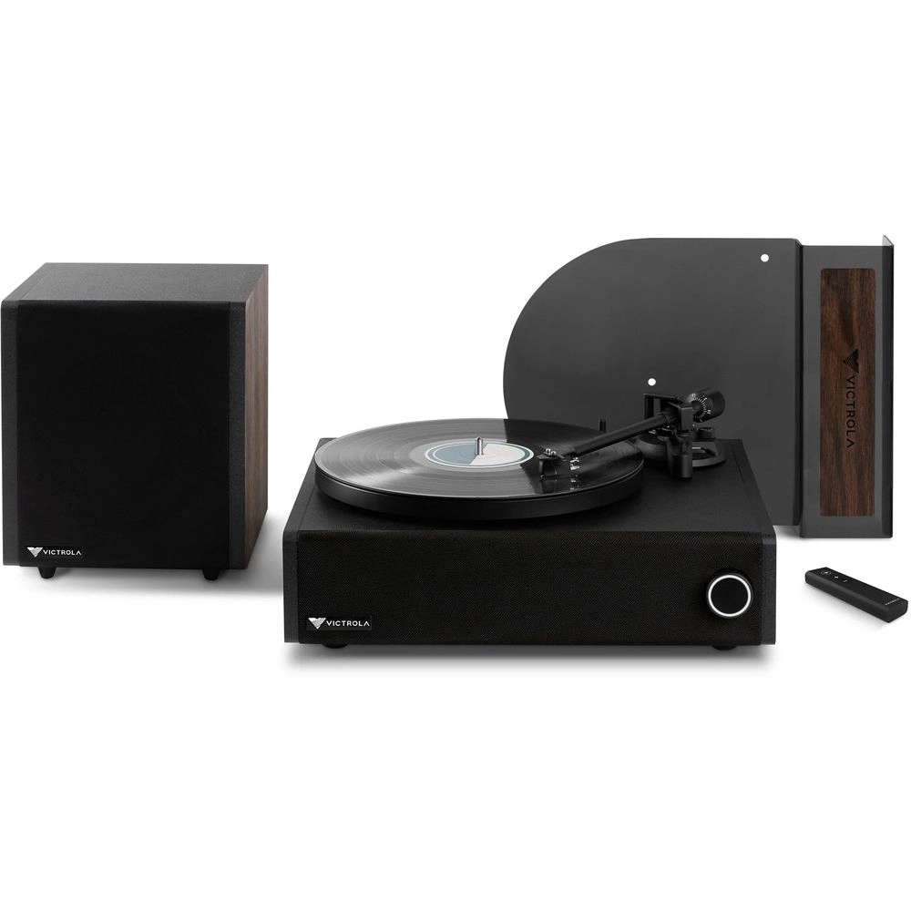 Victrola V1 - Premium Turntable Soundbar System + S1 - Powered Subwoofer