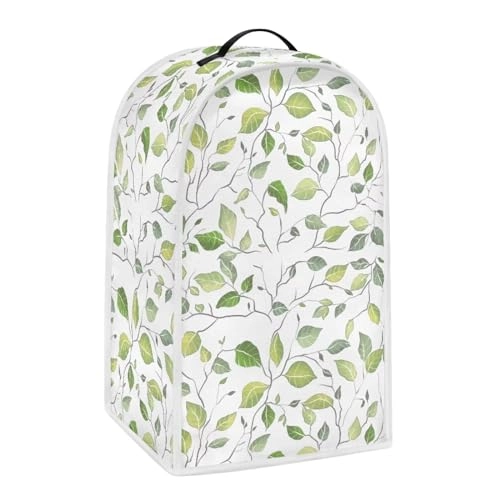 Food Processor Cover - Green Leaf 9.4 x 15.9 x 7.2 inches