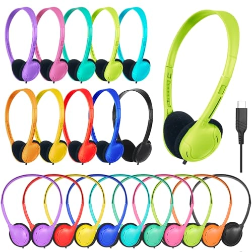 USB Type C Kids Wired Headphone 10 Pack