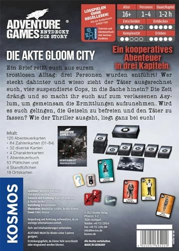 Die Akte Gloom City - Cooperative Adventure Game (German)