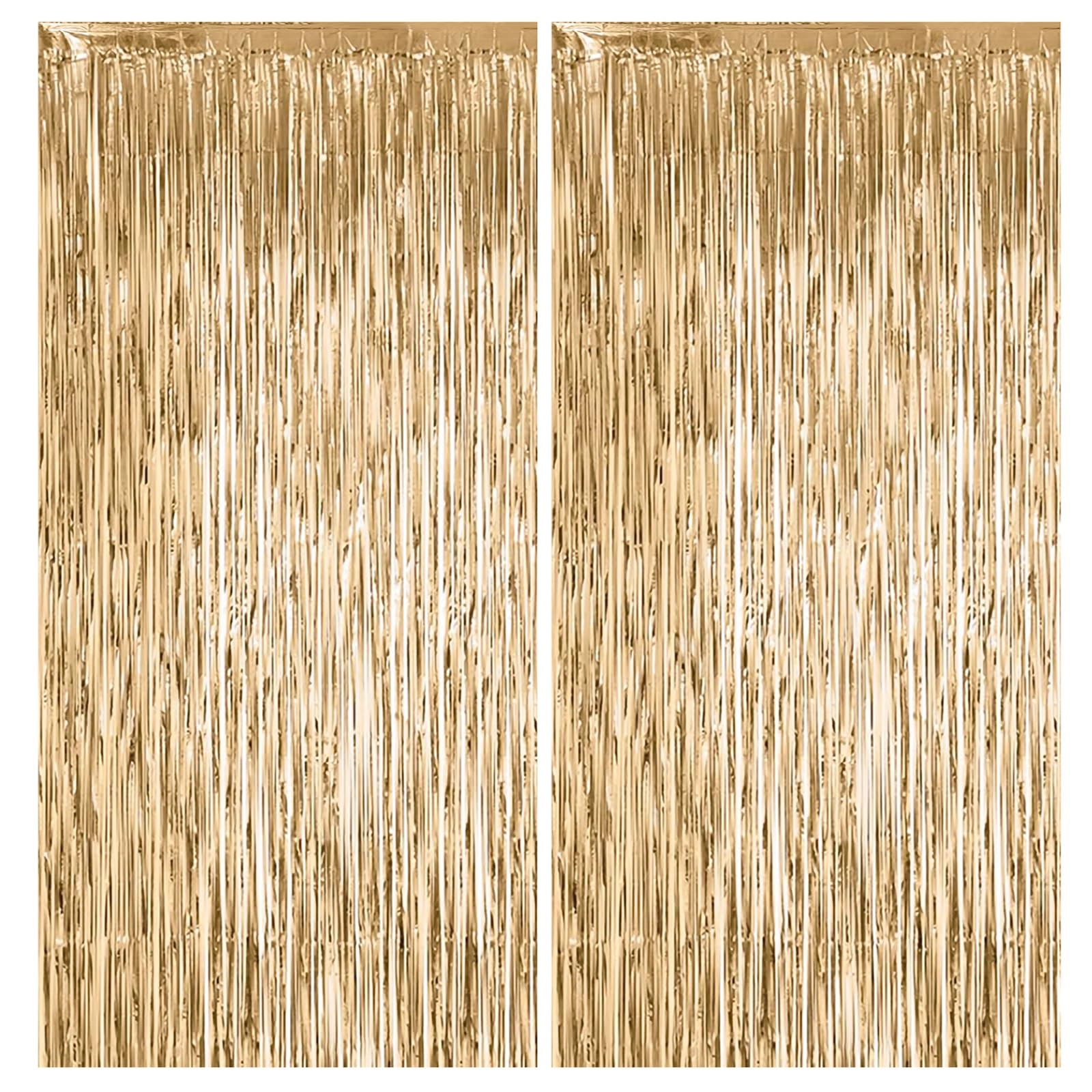 Gold Foil Curtain Backdrop - 2 sets birthday