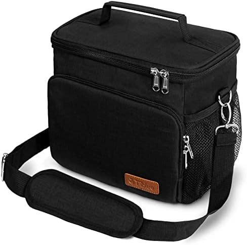 Tiblue Insulated Lunch Bag - Black Reusable