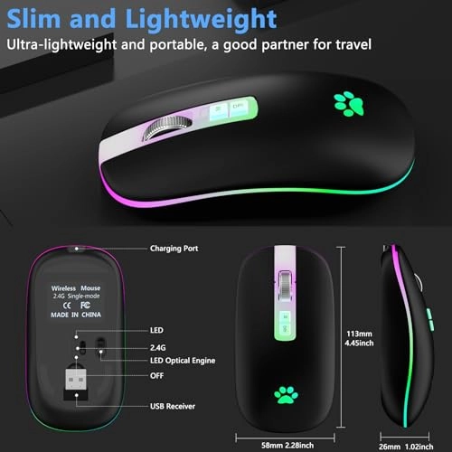 229 - Bluetooth, Bluetooth+2.4GHz Dual Mode Wireless Mouse, USB
