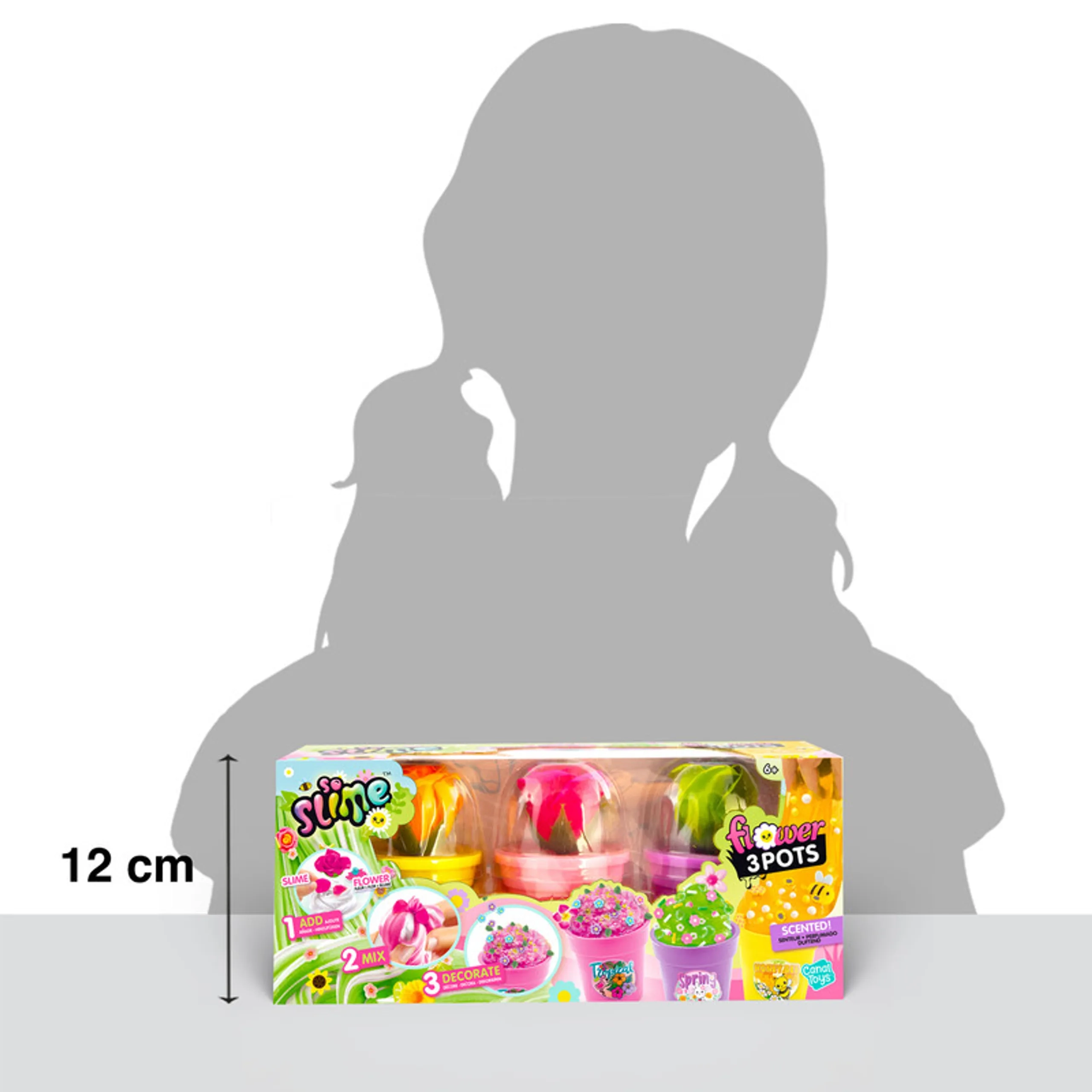 Slime Flower Pot - 6+ years 3 pcs