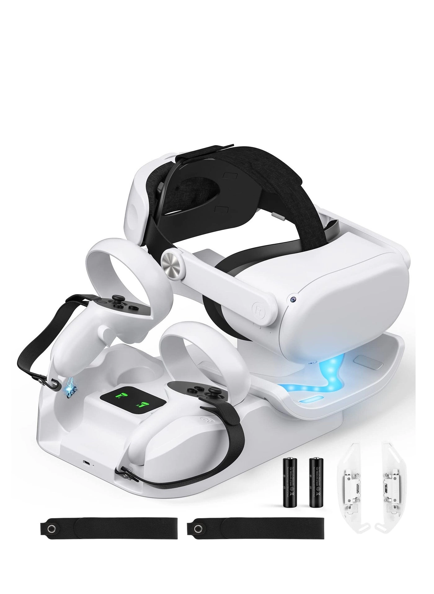 Generic Charging Dock for Quest 2 - High Speed Quick Charging Colorful LED Indicator