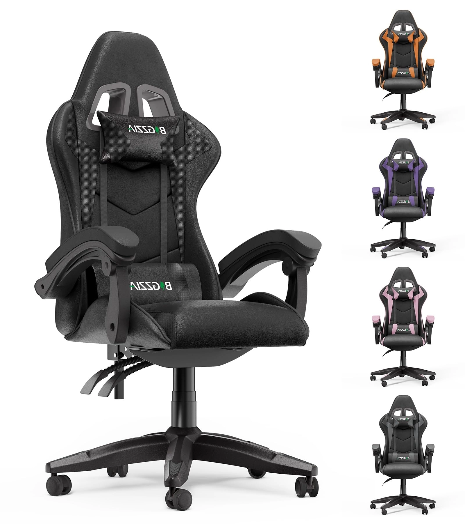racingreat Gaming Chair - Ergonomic Height Adjustable Without Footrest