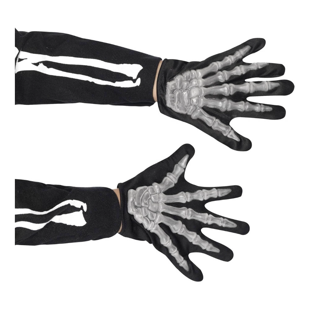 Smiffys Skelton Gloves - Child 3-4 Years