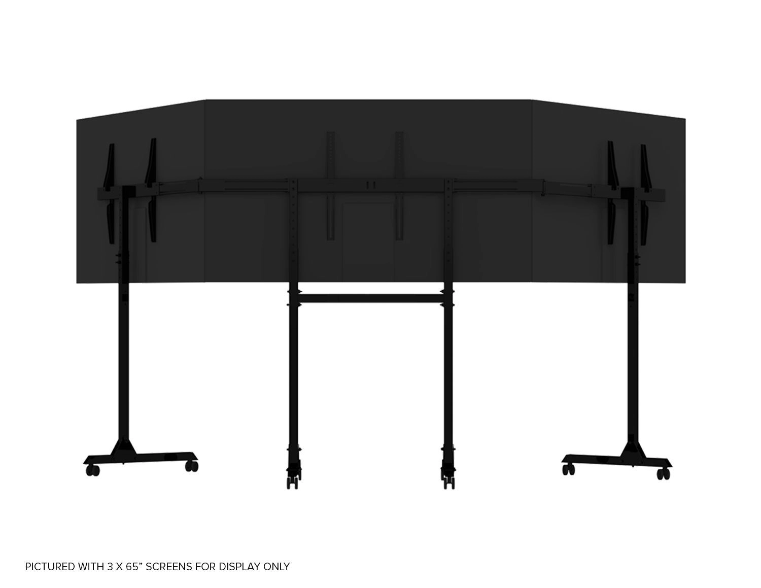 Triple Monitor Stand - 3 65" 450x660mm