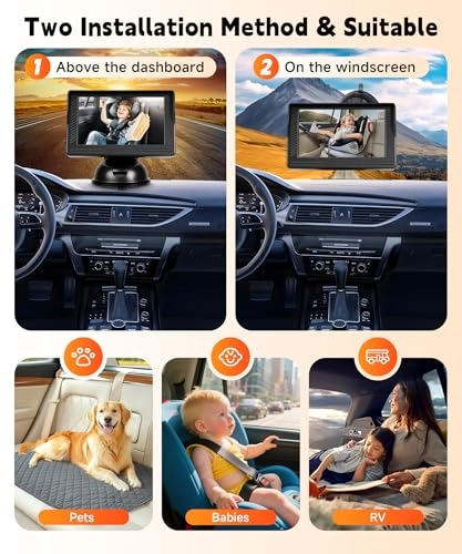 Baby Car Camera - 4.3 Inches