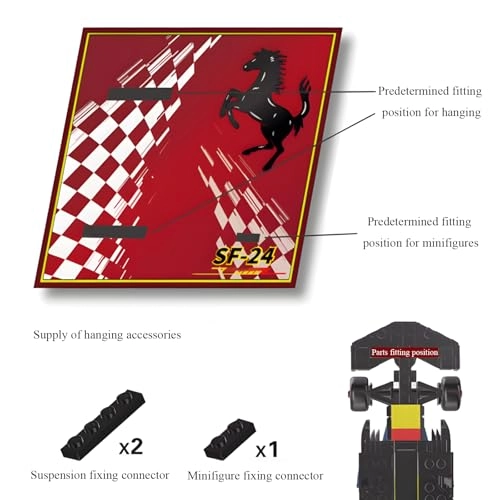 Display Wallboard Wall Mount Speed F-1 for Lego 77242 77243 77244 77245 77246