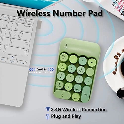 X910 - Wireless Numeric Keypad Black Red