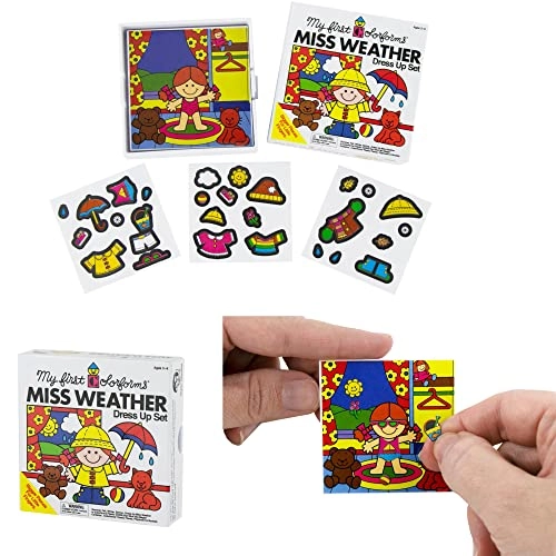 Original Colorforms + 1962 Miss Weather Dress Up Set - 6 and up 2 pieces