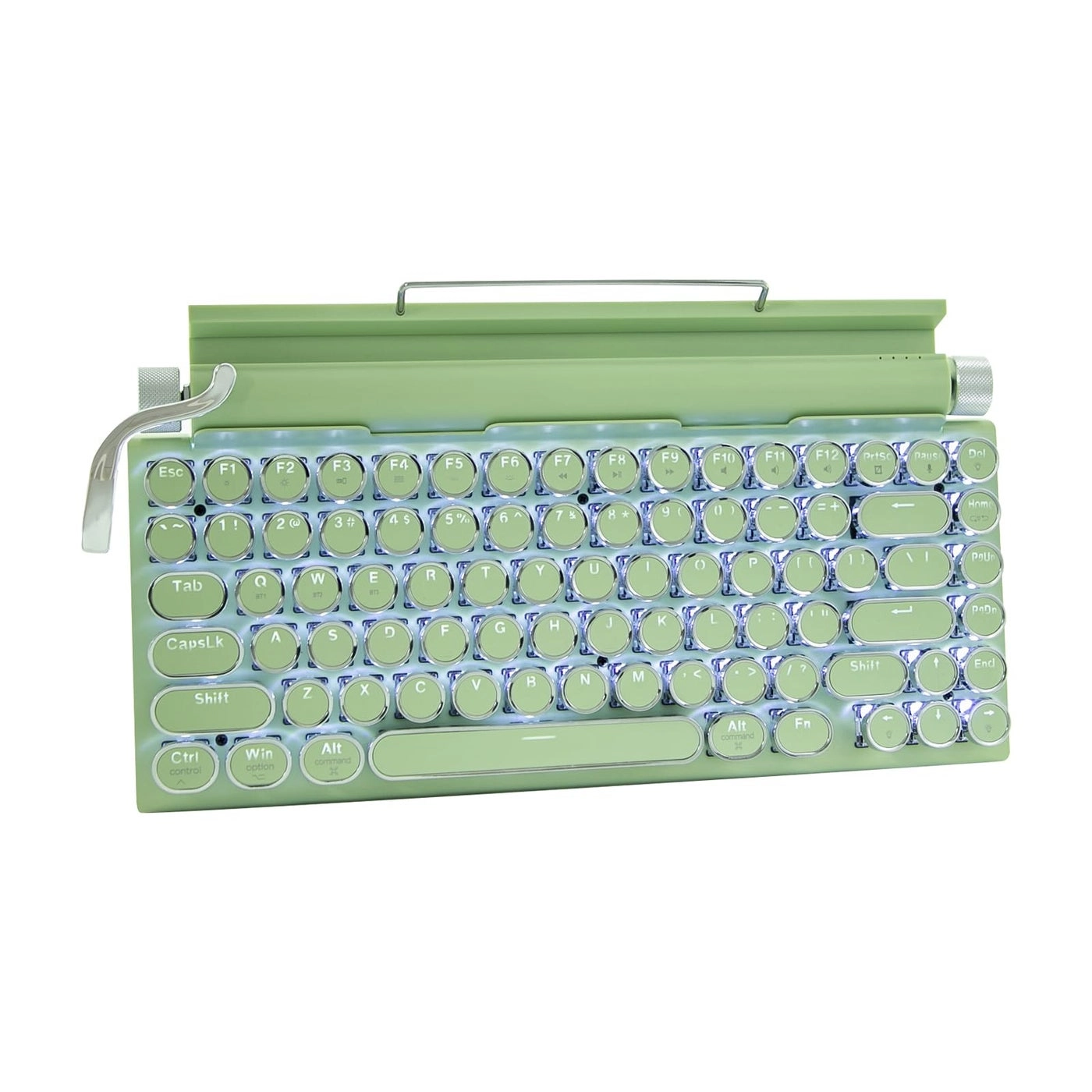 LED Backlit Retro Mechanical Keyboard - Bluetooth