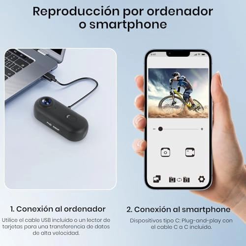 Cámara de acción de Pulgar - 64GB 1080P