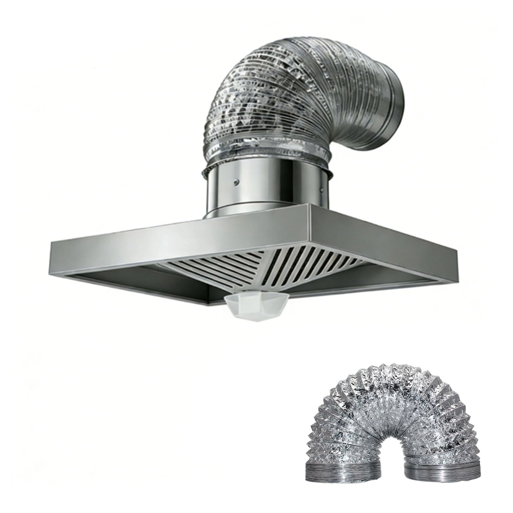 BAOJUHUIKANG Square Overhead Range Hood - 600mm