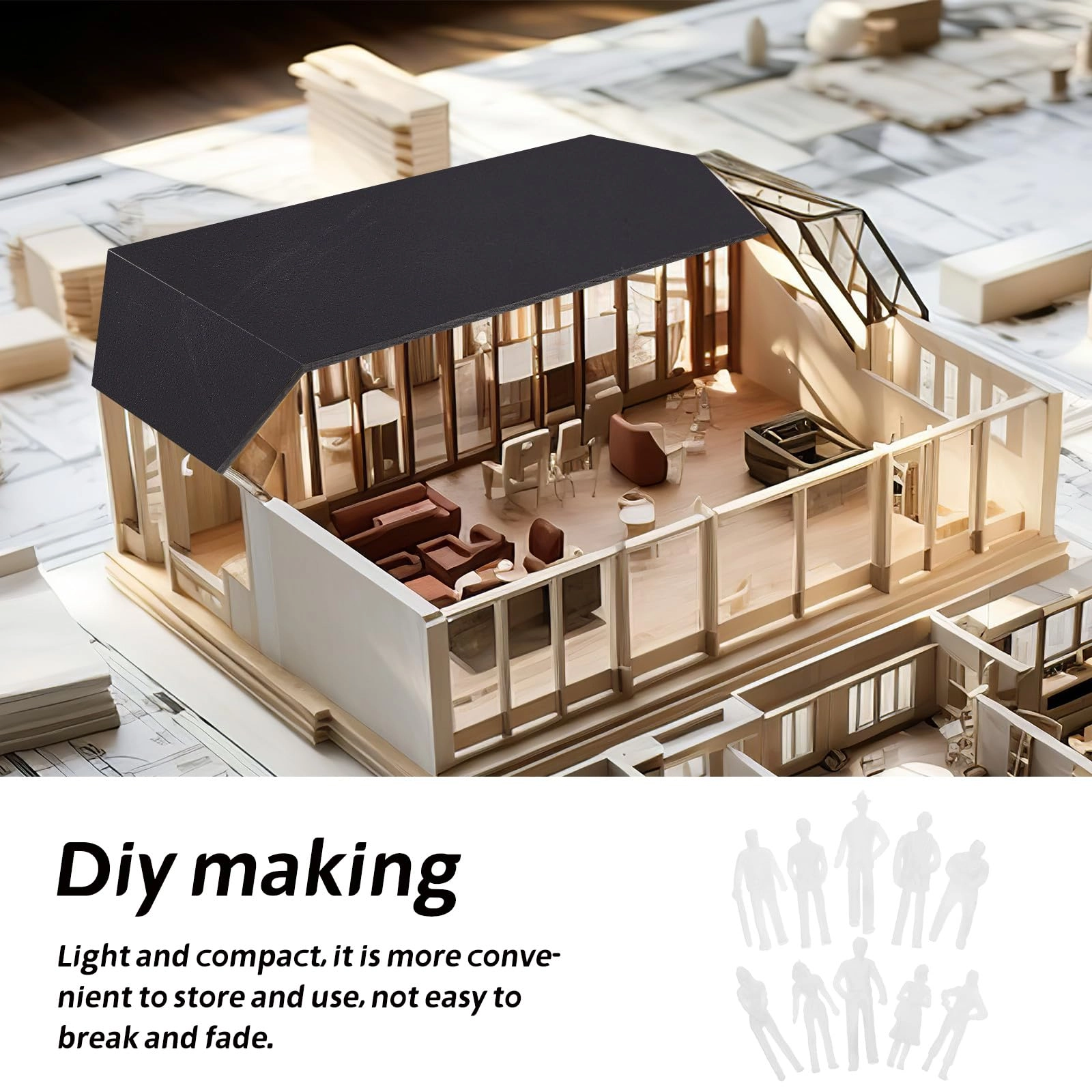 Miniature People Figures - 50pcs 175 scale